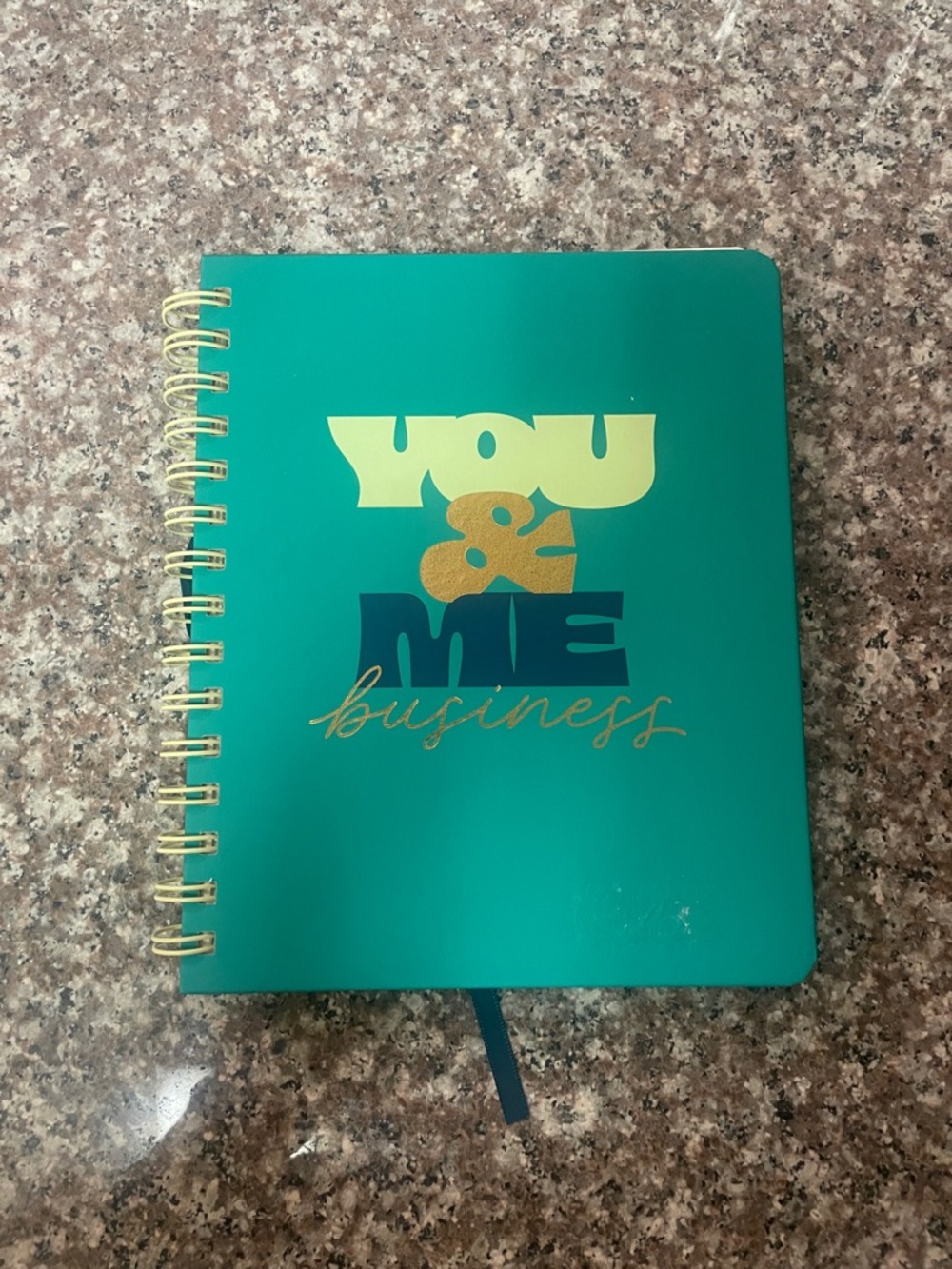 Tabitha Brown Teal Spiral Journal